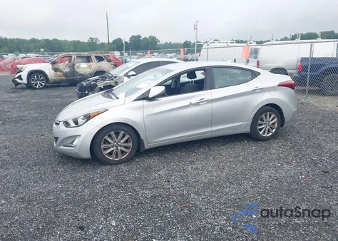 2015 Hyundai Elantra Se from USA, damaged, VIN KMHDH4AE8FU415138